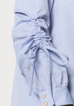 Cream Femme BINGA Blouse Blue -Cream Soldes Boutique 33219302804b46ccba9beff442bae6cb