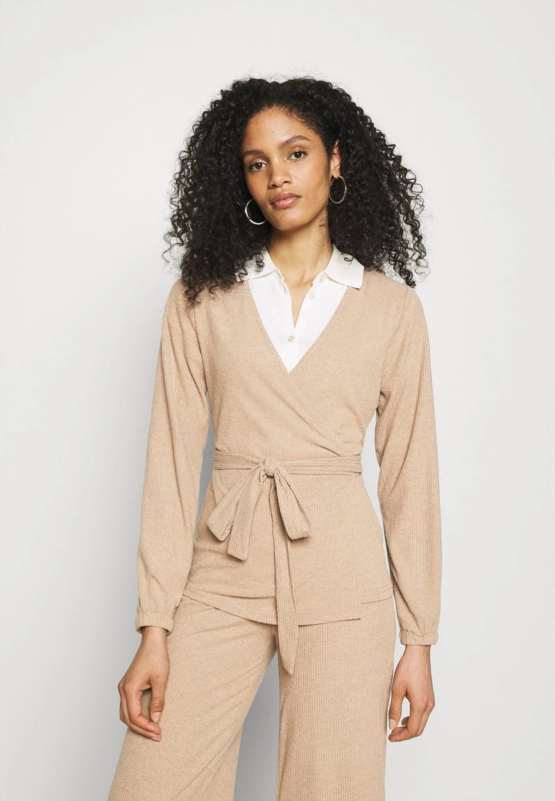 Cream Femme WRAP Gilet Camel 1 Cream Femme WRAP Gilet Camel