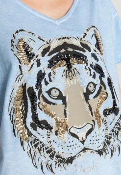 Cream Femme CRRHIANNA T Shirt Imprimé Placid Blue 9 Cream Femme CRRHIANNA T Shirt Imprimé Placid Blue -Cream Soldes Boutique 347d8229bffa4d88b32a532b30381479