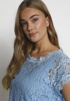 Cream Femme VIVI Blouse Placid Blue -Cream Soldes Boutique 356c930812364fe5840237ecc9690c51