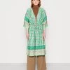 Cream Veste Légère Ethnic Ikat Green Femme