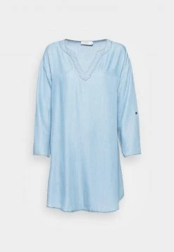 Cream Femme CRVENA TUNIC Blouse Blue Denim 8 Cream Femme CRVENA TUNIC Blouse Blue Denim -Cream Soldes Boutique 3b4a3fa7526d43d785da7fad07e50e19