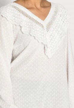 Cream Femme RAGNA V NECK BLOUSE T Shirt à Manches Longues Snow White -Cream Soldes Boutique 3b5ccdca707c42ea9d5e92b9ae64bfad