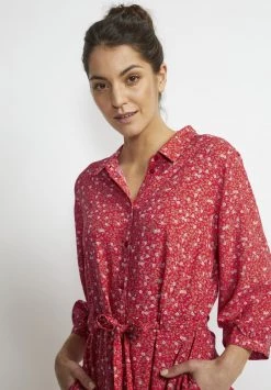 Cream Robe Chemise Red Small Flower -Cream Soldes Boutique 3b6f52edc46745de9b440d831a422b56