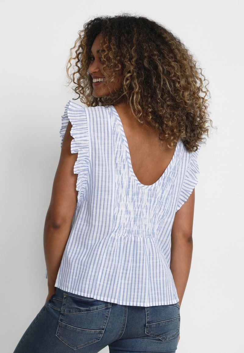 Cream Blouse Vista Milkboy Stripe 3 Cream Blouse Vista Milkboy Stripe – Image 3