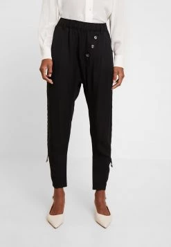 Cream Femme SILLIAN PANTS Pantalon Classique Pitch Black