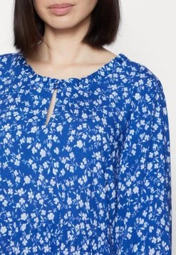 Cream DAISY FLOUNCE DRESS KIM FIT Robe De Jour Blue -Cream Soldes Boutique 3f468471204040c2a4377d6827f995f0