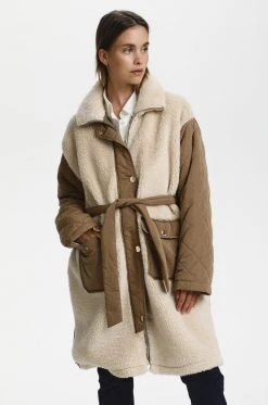 Cream Doudoune Brown Forest