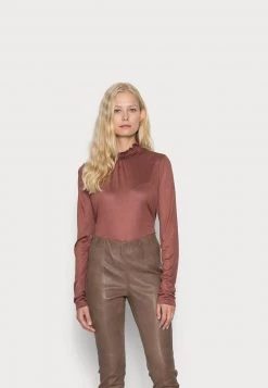 Cream Femme NAVIE T Shirt à Manches Longues Antique Bordaux