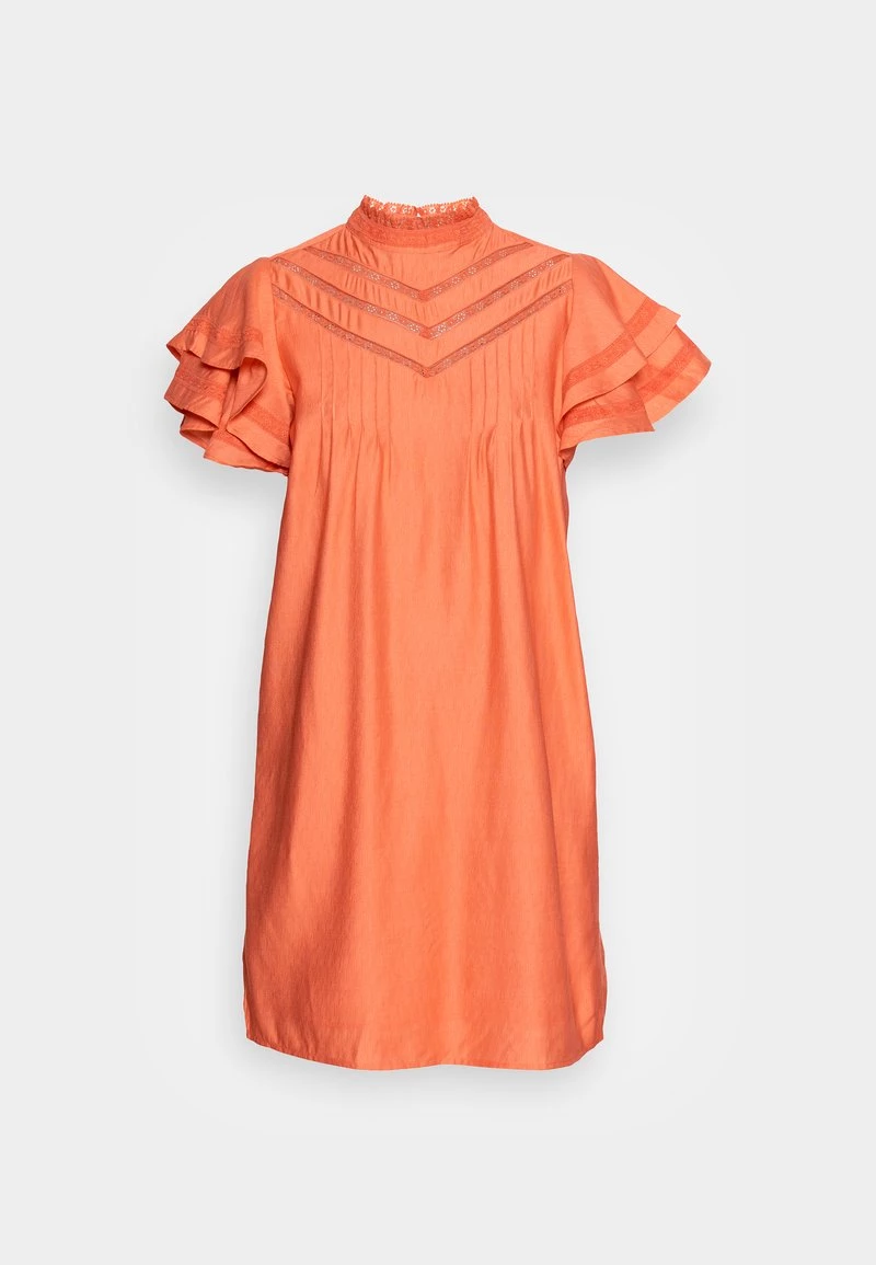 Cream Femme CRLISELIN SHIFT DRESS MOLLIE FIT Robe De Jour Burnt Coral 4 Cream Femme CRLISELIN SHIFT DRESS MOLLIE FIT Robe De Jour Burnt Coral – Image 4