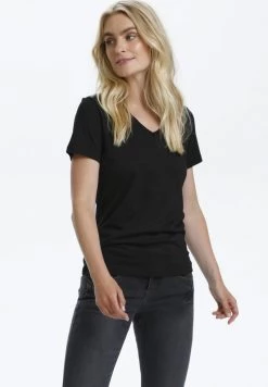 Cream 2 PACK T Shirt Basique Pitch Black Baked Clay -Cream Soldes Boutique 45142fca94644341919167bad019524d