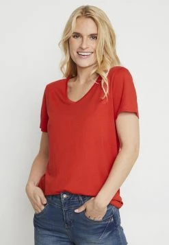 Cream Femme NAIA T Shirt Basique Aurora Red