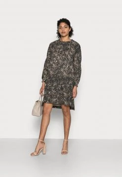 Cream SANNI DRESS Robe De Jour Graphic Grey Femme -Cream Soldes Boutique 46cea4e2f011428eb4cd4be34c01bd46