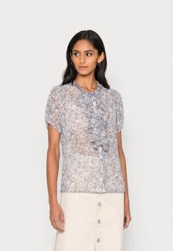 Cream KINIA BLOUSE Chemisier Purple Impression Femme