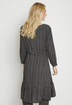 Cream Femme CRMAKUMAK Robe De Jour Geometric Pitch Black -Cream Soldes Boutique 47636f09bccd44b690101a4aa008141e