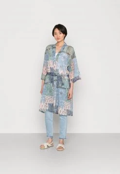 Cream Femme DANICA PATCHWORK KIMONO Veste Légère Brunnera Blue Patchwork