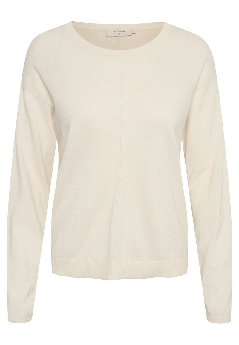 Cream CRANVA Pullover Eggnog Melange Femme 5 Cream CRANVA Pullover Eggnog Melange Femme – Image 5