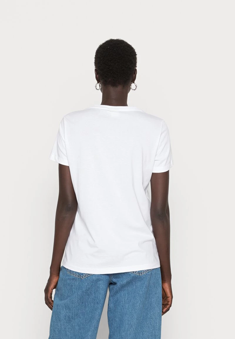 Cream FLORA T Shirt Imprimé Snow White/placid Blue Femme 3 Cream FLORA T Shirt Imprimé Snow White/placid Blue Femme – Image 3