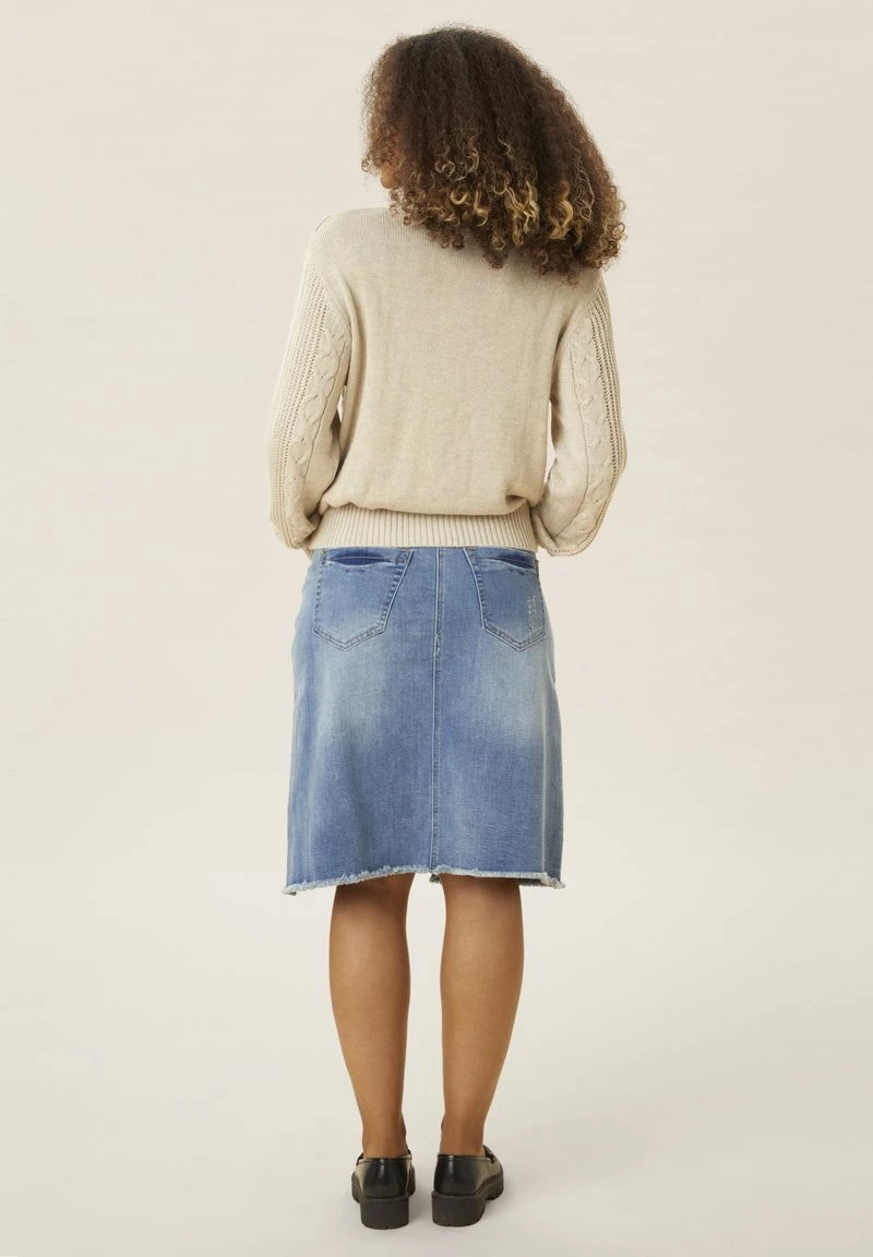 Cream Pullover Oat Melange Femme 3 Cream Pullover Oat Melange Femme – Image 3