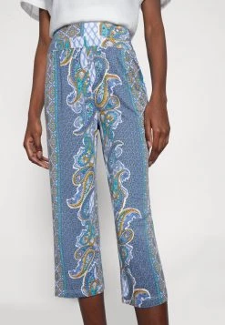 Cream Femme PRINTA CULOTTE PANT Pantalon Classique Blue Paisley -Cream Soldes Boutique 4bffae2da94e48d0a70e35adff085453