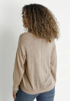 Cream Femme CRANVA Pullover Cobblestone Melange -Cream Soldes Boutique 4e3af53643e54adcab7344f064ae663c