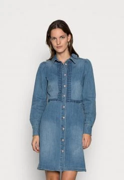 Cream ROSITA DRESS Robe En Jean Soft Blue Denim