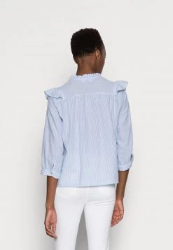 Cream LISETTE Blouse Blue -Cream Soldes Boutique 4f8a402a5fc241d58edf9607d14a2b5d