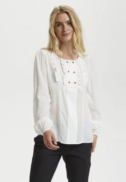 Cream THILDA Blouse Eggnog Femme -Cream Soldes Boutique 51160def0d8f456d9e42dace67734c90