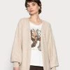 Cream MERLE Gilet Oat Melange