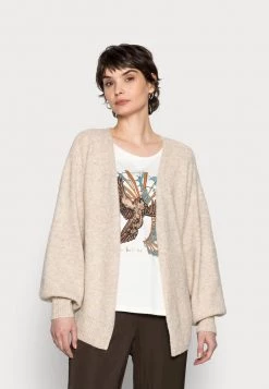 Cream MERLE Gilet Oat Melange