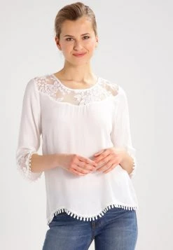 Cream KALANIE BLOUSE Blouse Chalk Femme