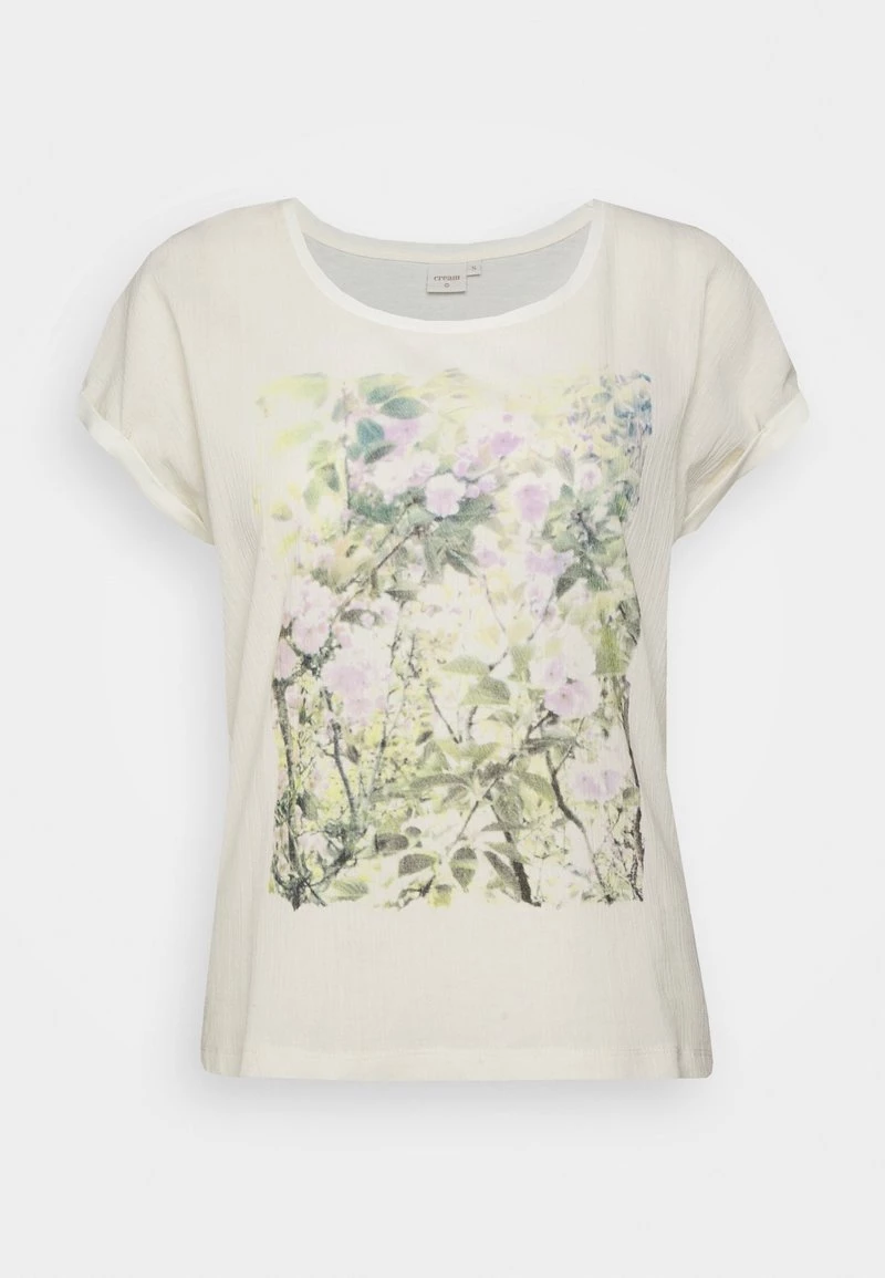 Cream KARINA T Shirt Imprimé Eggnog Femme 4 Cream KARINA T Shirt Imprimé Eggnog Femme – Image 4