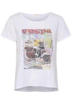 Cream Femme CRFAMIK T Shirt Imprimé White Vespa -Cream Soldes Boutique 5f02d0d623db4e3b81a262407fd80d98