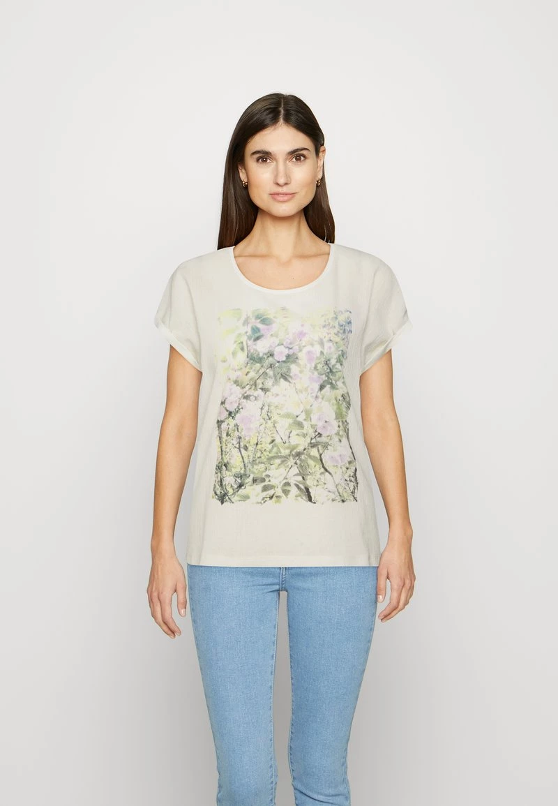 Cream KARINA T Shirt Imprimé Eggnog Femme 1 Cream KARINA T Shirt Imprimé Eggnog Femme