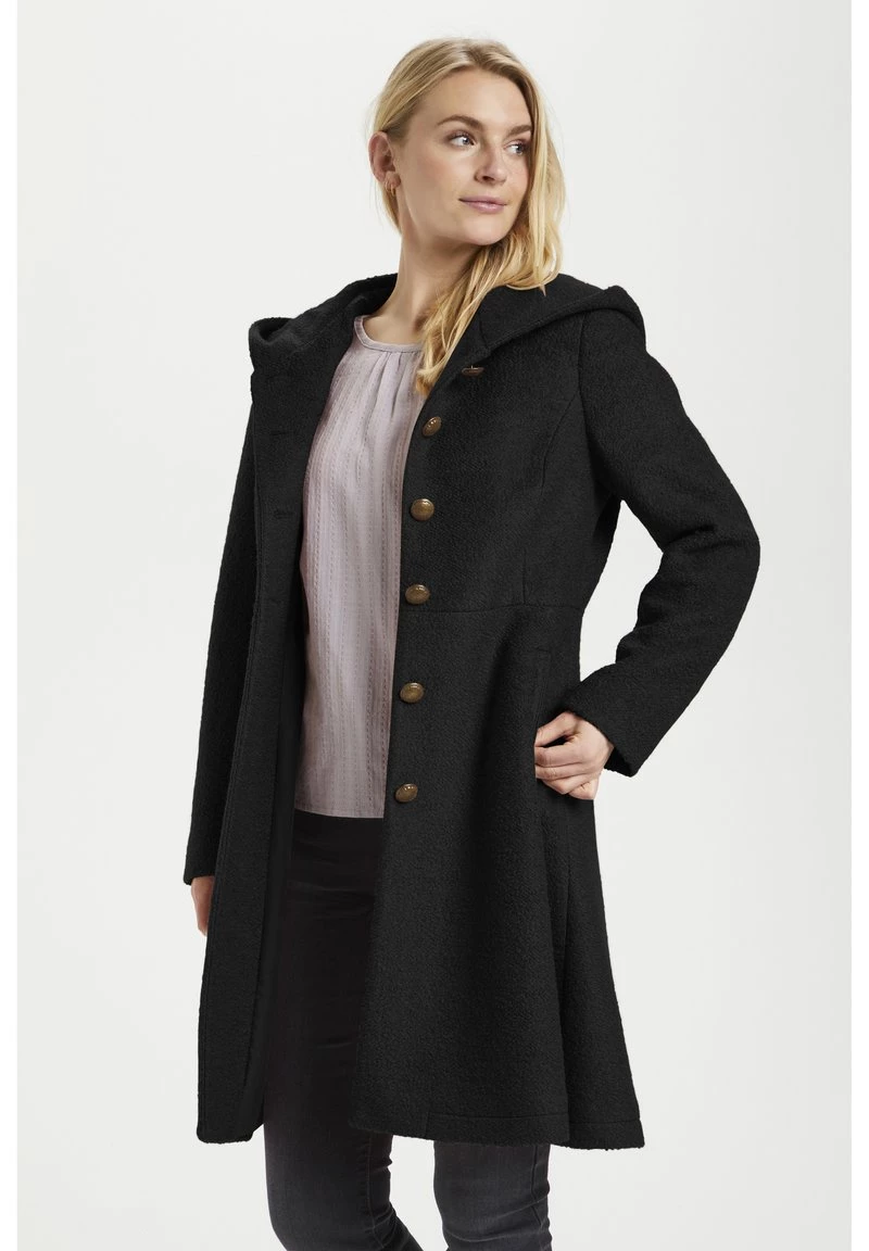 Cream Manteau Classique Pitch Black Femme 1 Cream Manteau Classique Pitch Black Femme