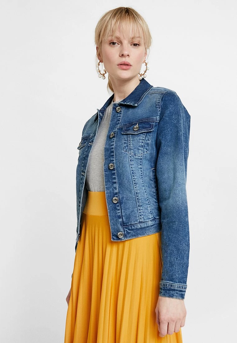 Cream Femme Veste En Jean Rich Blue Denim 1 Cream Femme Veste En Jean Rich Blue Denim