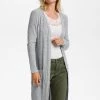 Cream MANDY CARDIGAN Gilet Light Grey Melange Femme