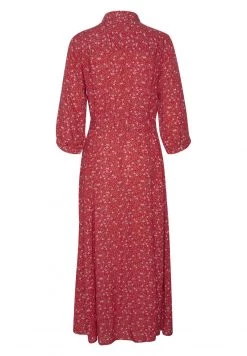 Cream Robe Chemise Red Small Flower -Cream Soldes Boutique 636e4a0097b94694a45e82d770c50e06