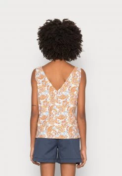 Cream Femme VENTA Blouse Vista Blue -Cream Soldes Boutique 6386add21dec44ba94a548f618019ecc