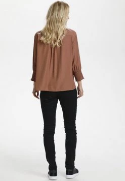 Cream NOLA Chemisier Cognac Femme -Cream Soldes Boutique 64af835a8f8d4e96b9d13a2a6301b166