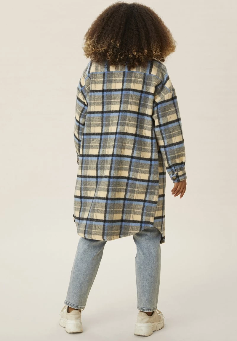 Cream Femme Manteau Classique Silver Lake Blue Check 3 Cream Femme Manteau Classique Silver Lake Blue Check – Image 3