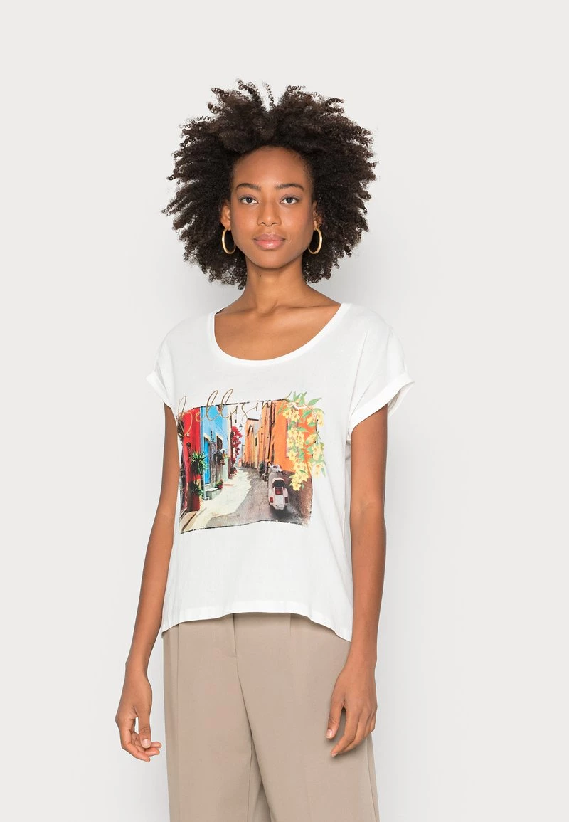 Cream JOANNA T Shirt Imprimé Snowwhite Summercity 1 Cream JOANNA T Shirt Imprimé Snowwhite Summercity