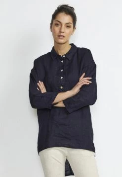 Cream Tunique Blue Marine Femme