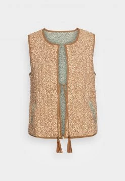 Cream Femme BELLIS WAISTCOAT Veste Sans Manches Stormy Sea Patchwork -Cream Soldes Boutique 673b94971ba849a7afd3971a7a422933