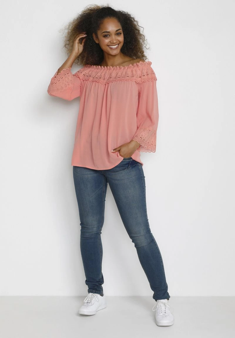 Cream BEA Blouse Burnt Coral Femme 2 Cream BEA Blouse Burnt Coral Femme – Image 2