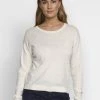 Cream CRANVA Pullover Eggnog Melange Femme