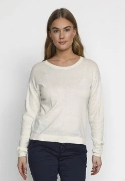 Cream CRANVA Pullover Eggnog Melange Femme