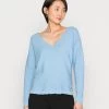 Cream Femme SILLAR Pullover Placid Blue