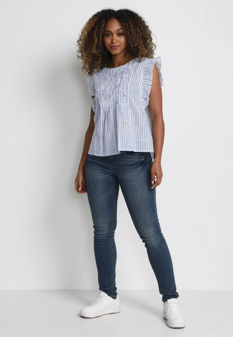 Cream Blouse Vista Milkboy Stripe 2 Cream Blouse Vista Milkboy Stripe – Image 2