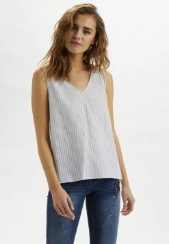 Cream VENTA Débardeur Blue Stripe Femme